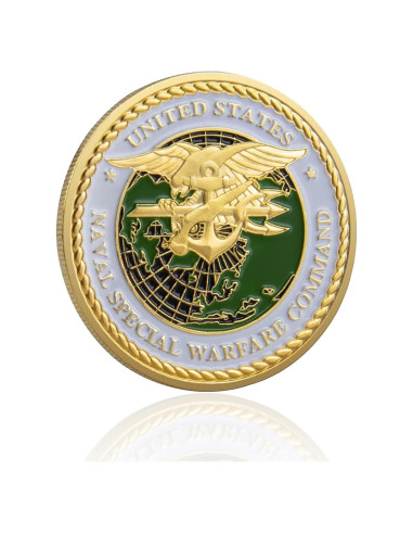 Moneda Conmemorativa Navy SEALs WRFLC - 39.87g, 3.99cm