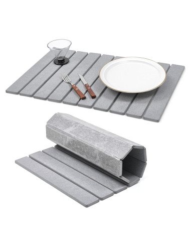 Alfombrilla de Secado de Platos Casgee 61x41 cm Diatomácea Gris