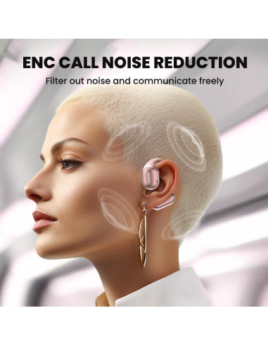 Auriculares Traductores MINISO X39 AI Bluetooth 5.4 Rosa