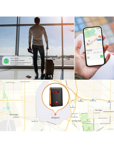Billetera Inteligente SAMRT CC para Hombres con Find My iOS