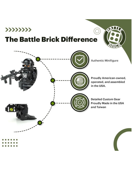 Minifigura Coleccionable Buceador Navy Seal Battle Brick 4cm Minifigura Coleccionable Buceador Navy Seal Battle Brick 4cm