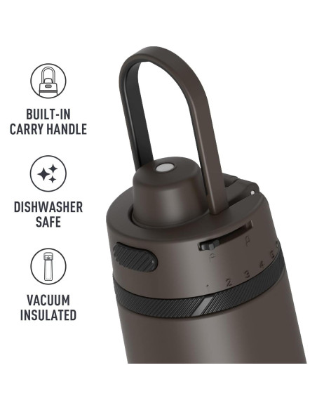 Botella de Hidratación THERMOS Acero Inoxidable 0.68L Negro Botella de Hidratación THERMOS Acero Inoxidable 0.68L Negro