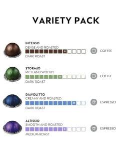 Cápsulas Nespresso Vertuo, Variedad Oscura, 40 Unidades 2