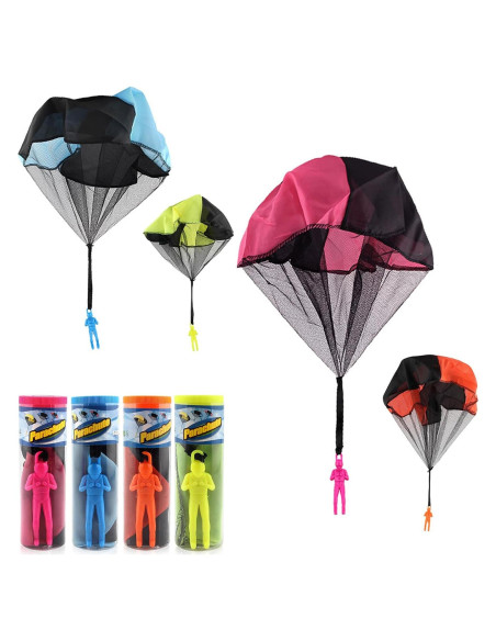 Juguete Paracaídas LUOBO 4 Pcs para Niños - Lanzamiento Manual Juguete Paracaídas LUOBO 4 Pcs para Niños - Lanzamiento Manual