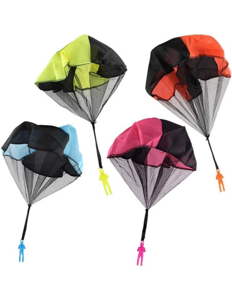 Juguete Paracaídas LUOBO 4 Pcs para Niños - Lanzamiento Manual Juguete Paracaídas LUOBO 4 Pcs para Niños - Lanzamiento Manual