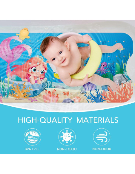 Alfombrilla de Baño Antideslizante SHUCHING Sirena 101.6x40.6cm Alfombrilla de Baño Antideslizante SHUCHING Sirena 101.6x40.6cm