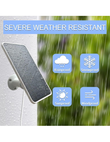 Cargador Solar JJMASEE para Cámaras Arlo y EufyCam 1 Pack