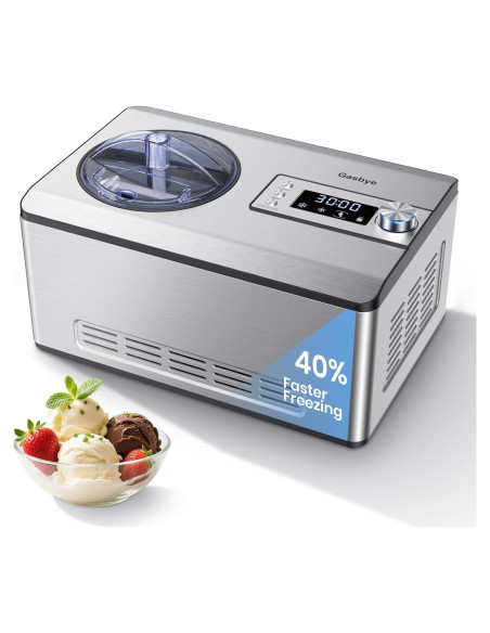 Máquina de Helados Gasbye ICE2037YJ 2.1L Acero Inoxidable Máquina de Helados Gasbye ICE2037YJ 2.1L Acero Inoxidable