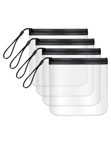 Bolsas Transparentes de Seguridad Quacc 4 PCS 20x20 cm Reutilizables Bolsas Transparentes de Seguridad Quacc 4 PCS 20x20 cm Reutilizables