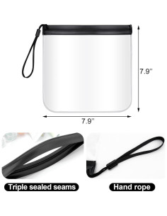 Bolsas Transparentes de Seguridad Quacc 4 PCS 20x20 cm Reutilizables 2