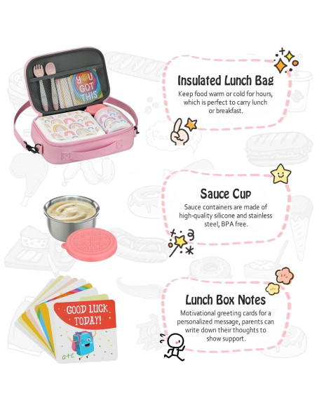 Conjunto Caja Almuerzo Bento Itslife Niños 5 Compartimentos Conjunto Caja Almuerzo Bento Itslife Niños 5 Compartimentos