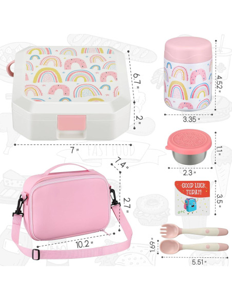 Conjunto Caja Almuerzo Bento Itslife Niños 5 Compartimentos Conjunto Caja Almuerzo Bento Itslife Niños 5 Compartimentos
