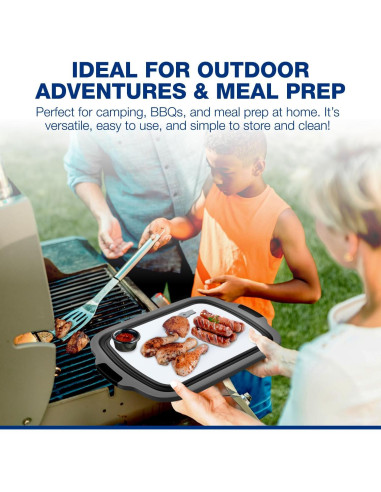 Paquete de 2 Tinas de BBQ Plegables COSPARX 48.3x35.6cm