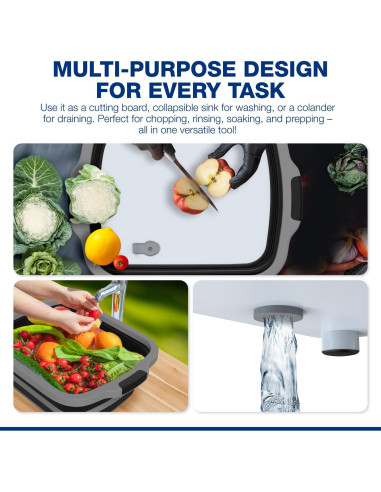 Paquete de 2 Tinas de BBQ Plegables COSPARX 48.3x35.6cm