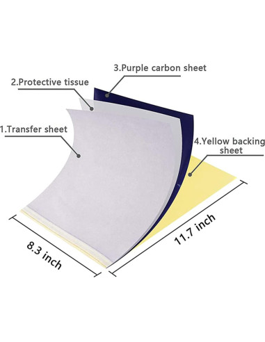 Papel de Transferencia para Tatuajes Life Basis A4 30 Hojas