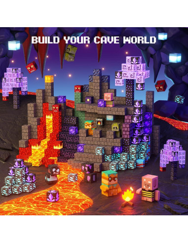 Juego de Bloques Magnéticos GobiDex 100 Piezas - Cueva