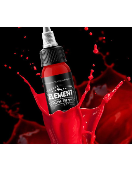 Tinta Roja para Tatuajes Element Tattoo Supply 29.57 ml Profesional Tinta Roja para Tatuajes Element Tattoo Supply 29.57 ml Profesional