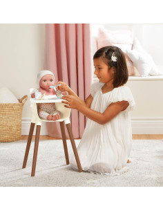 LullaBaby Juego de Guardería Rosa - Set de Cochecito, Silla Alta y Parque Infantil 2