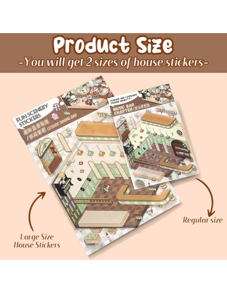 8 Piezas Stickers 3D DIY GKgyeus para Crear Escenas Divertidas 8 Piezas Stickers 3D DIY GKgyeus para Crear Escenas Divertidas