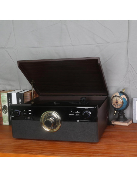 Reproductor de Vinilo Bluetooth DL 10-en-1 con Altavoces 8.06kg Reproductor de Vinilo Bluetooth DL 10-en-1 con Altavoces 8.06kg