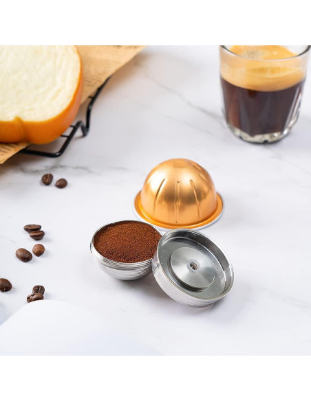 Cápsulas Reutilizables BENFUCHEN para Nespresso Vertuo Next 80/150/230ml Cápsulas Reutilizables BENFUCHEN para Nespresso Vertuo Next 80/150/230ml