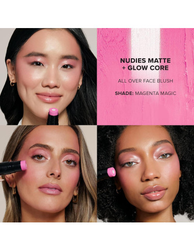 Barra de Rubor en Crema Nudestix Magenta Mágico 32g