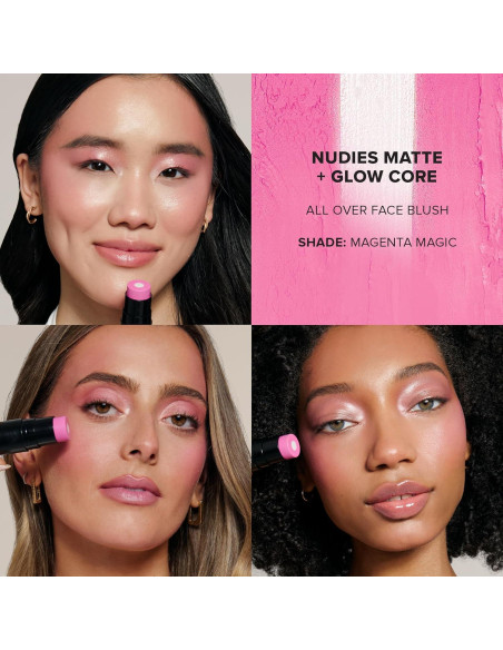 Barra de Rubor en Crema Nudestix Magenta Mágico 32g Barra de Rubor en Crema Nudestix Magenta Mágico 32g
