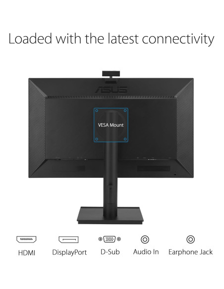 Monitor ASUS BE249QFK 24" Full HD 100Hz Webcam Micrófonos Monitor ASUS BE249QFK 24" Full HD 100Hz Webcam Micrófonos