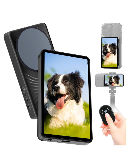 Monitor Selfie Yattberak para iPhone y Android, 1800mAh Monitor Selfie Yattberak para iPhone y Android, 1800mAh