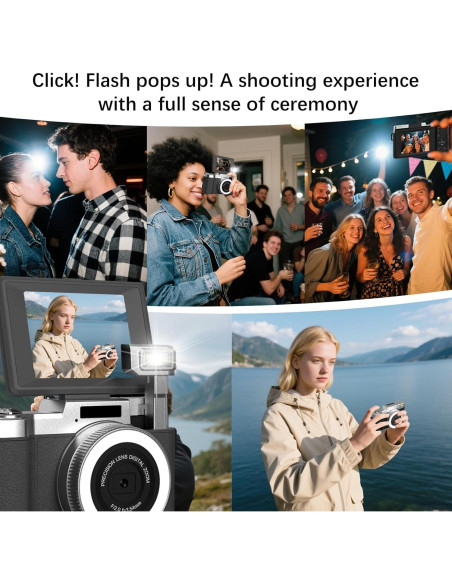 Cámara Digital 4K GUEDIEO R2L 48MP Pantalla 7.1cm Zoom 18X Cámara Digital 4K GUEDIEO R2L 48MP Pantalla 7.1cm Zoom 18X