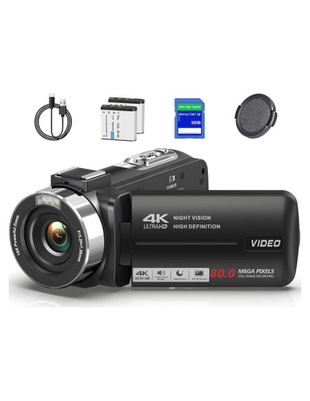 Cámara de Video 4K Suttie DV112 con Zoom 18X y Pantalla IPS Cámara de Video 4K Suttie DV112 con Zoom 18X y Pantalla IPS