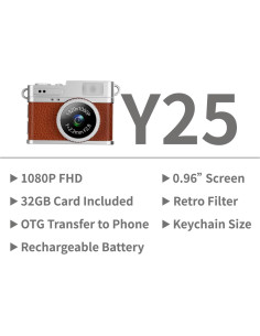 Cámara Mini LKT 1080P Portátil con Tarjeta 32GB y Adaptador OTG 2