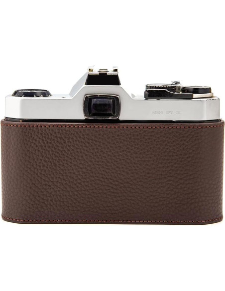 Funda de cuero genuino para cámara Pentax K1000 - Marrón Funda de cuero genuino para cámara Pentax K1000 - Marrón