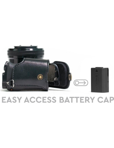Funda de Cuero MegaGear Ever Ready para Sony Alpha A6300 A6000