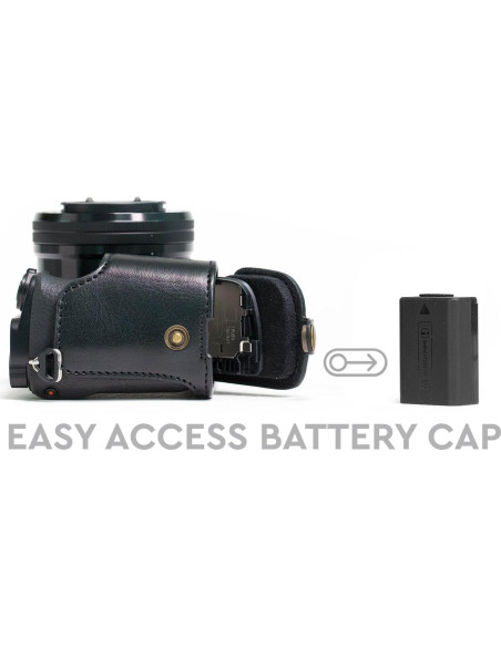 Funda de Cuero MegaGear Ever Ready para Sony Alpha A6300 A6000 Funda de Cuero MegaGear Ever Ready para Sony Alpha A6300 A6000