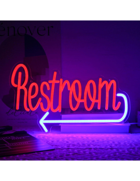 Cartel Neón de Baño Kullneon 41x25cm Luz LED USB Cartel Neón de Baño Kullneon 41x25cm Luz LED USB