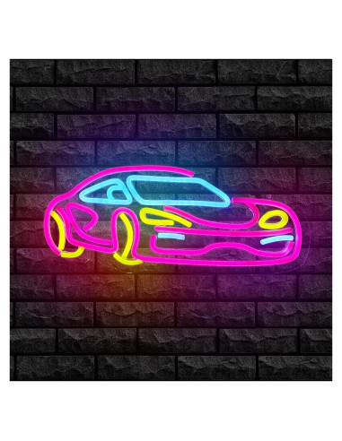 Letrero de Neón LED de Coche Rosa TAGEEKOO para Decoración