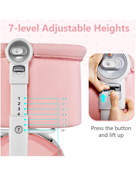 Cuna 3 en 1 INFANS Coral Plegable Ajustable para Bebés Cuna 3 en 1 INFANS Coral Plegable Ajustable para Bebés