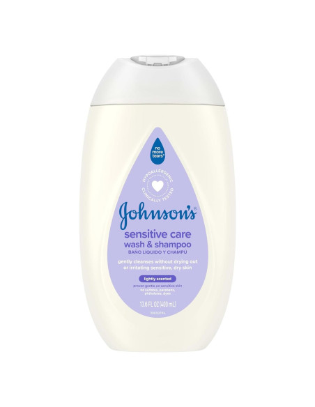 Jabón y Champú para Bebés Johnson's Cuidado Sensible 400 mL Jabón y Champú para Bebés Johnson's Cuidado Sensible 400 mL