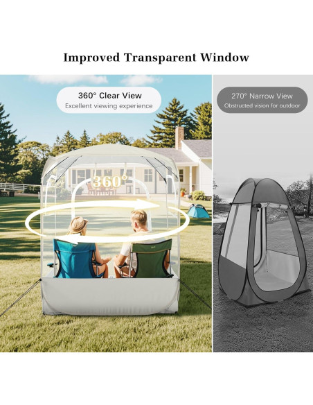 Carpa Deportiva Raynesys para 2 Personas, Instantánea, Beige Carpa Deportiva Raynesys para 2 Personas, Instantánea, Beige