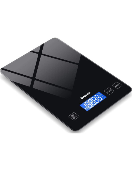 Escala de Cocina Digital Drcowu 15kg con Pantalla LCD Negra Escala de Cocina Digital Drcowu 15kg con Pantalla LCD Negra