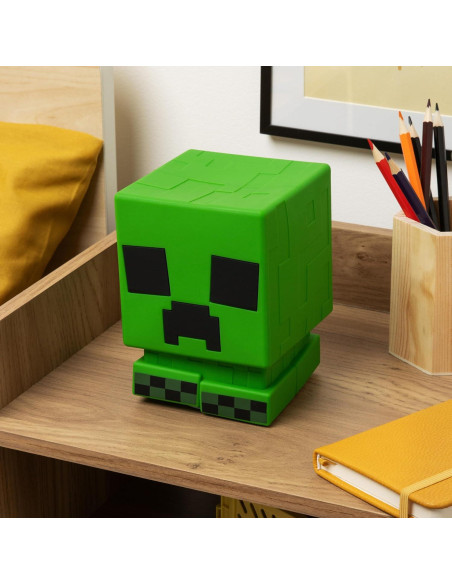 Lámpara Creeper SquishyGlo Paladone Verde Recargable 15cm Lámpara Creeper SquishyGlo Paladone Verde Recargable 15cm