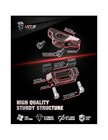Kit de Ganchos de Amarre MZS para Cama de Camión Tacoma Tundra