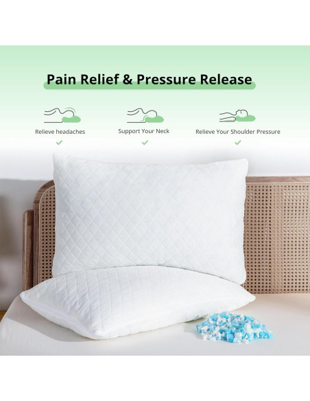 Almohada Ajustable EGOHOME Espuma Viscoelástica Queen 1 Pz Almohada Ajustable EGOHOME Espuma Viscoelástica Queen 1 Pz
