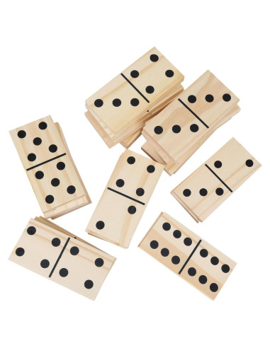 Juego de Dominó Gigante de Madera GOTHINK 28 Piezas 15.2x7.1cm
