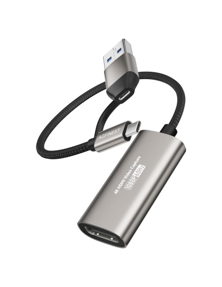 Tarjeta de Captura de Video AGFINEST HDMI a USB-C 4K 60FPS Tarjeta de Captura de Video AGFINEST HDMI a USB-C 4K 60FPS