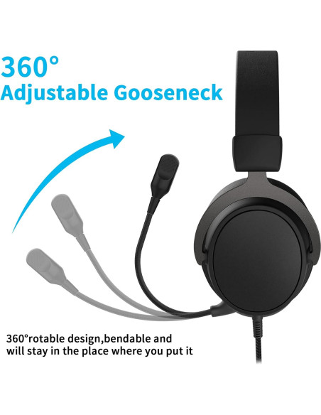 Micrófono TRS Cublilux para Auriculares HyperX Cloud Mix - Audio Cristalino, Brazo Ajustable Micrófono TRS Cublilux para Auriculares HyperX Cloud Mix - Audio Cristalino, Brazo Ajustable