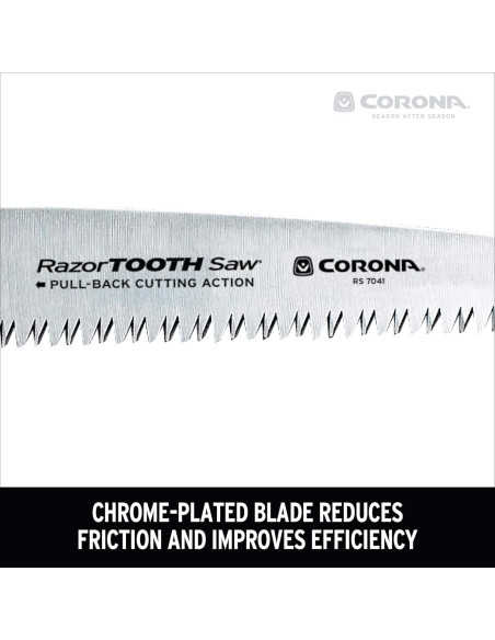 Sierra Plegable Corona RS 7041 7" (17.78 cm) Dientes de Sable Sierra Plegable Corona RS 7041 7" (17.78 cm) Dientes de Sable
