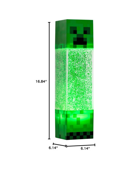 Lámpara LED Creeper Minecraft 30.48 cm Verde Portátil Lámpara LED Creeper Minecraft 30.48 cm Verde Portátil