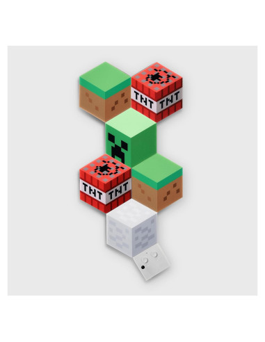 Luces de Pared Inteligentes Minecraft - 6 Paneles RGB USB